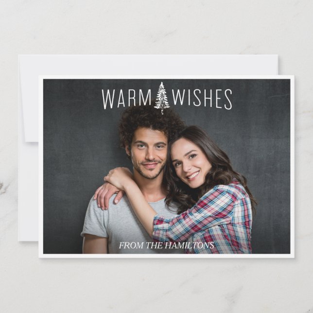 Cartão com fotos de Férias, cartões de natal (Frente)