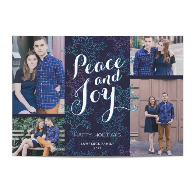 Cartão com fotos de férias com luzes de norte (Criador carregado)