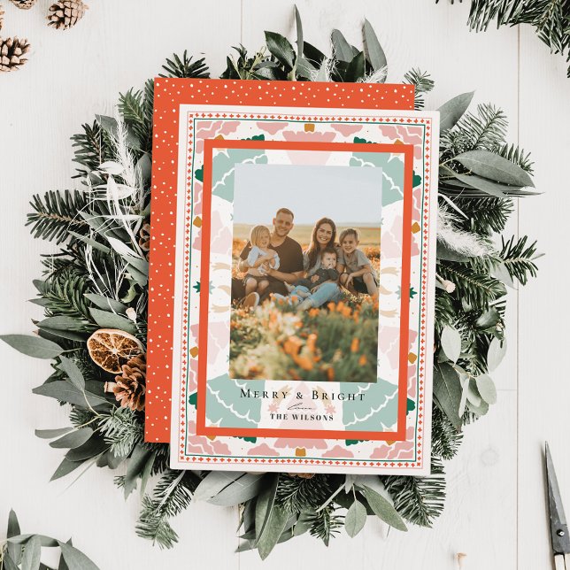 Cartão com fotos de Férias das Árvores de Natal Ro (Criador carregado)