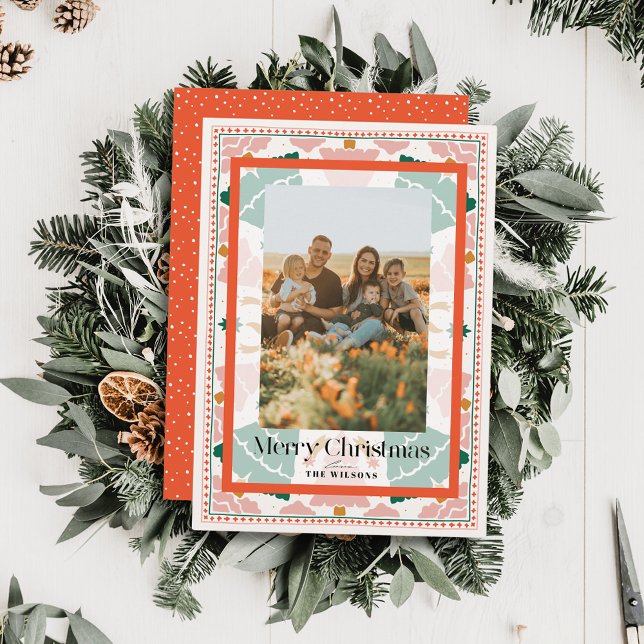 Cartão com fotos de Férias das Árvores de Natal Ro (Criador carregado)