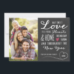 Cartão com fotos de Férias de Amor Doce Chalkboard<br><div class="desc">Cartão com fotos de Feriado de Amor doce Chalkboard por Orabella Impressões. Substitua a imagem de modelo por uma foto sua antes de comprar.</div>