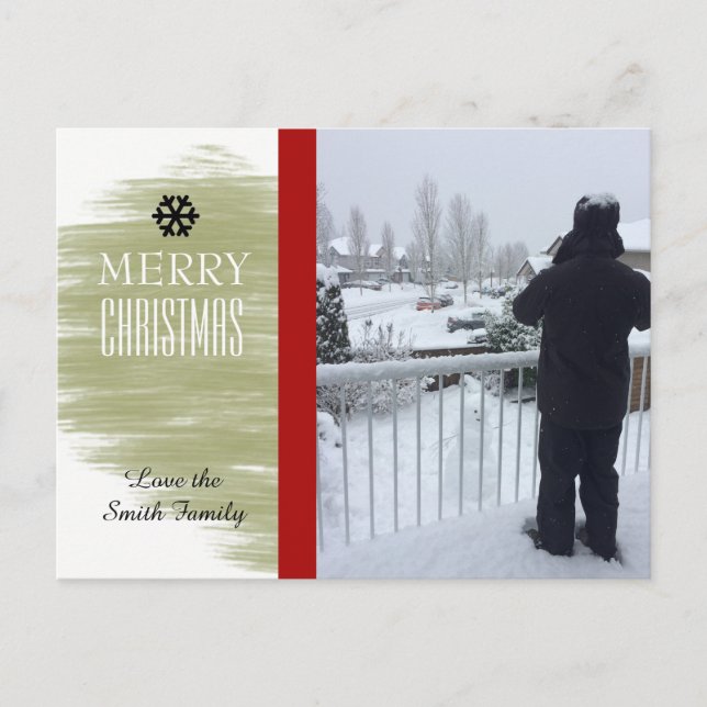 Cartão com fotos de Férias de Amostras Douradas mo (Frente)