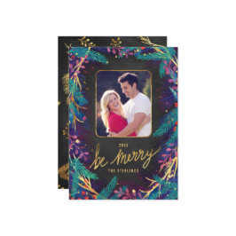 Cartão com fotos de Férias de Botânica da feliz