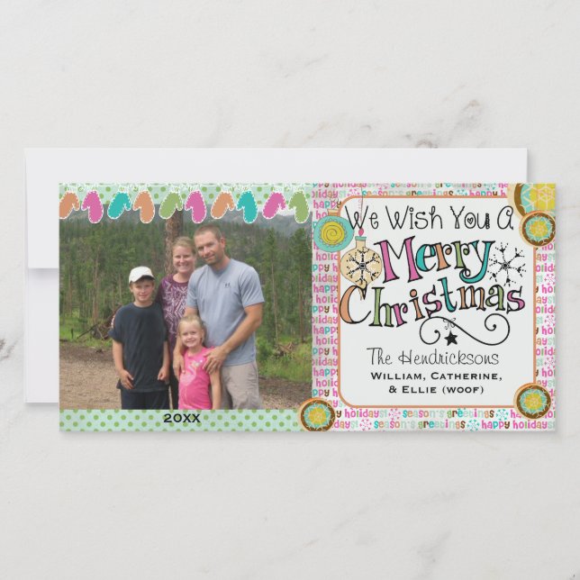 Cartão com fotos de Férias de Natal para Ornaeans  (Frente)