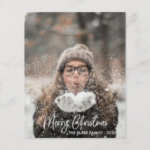 Cartão com fotos de Férias de Orçamento Natal