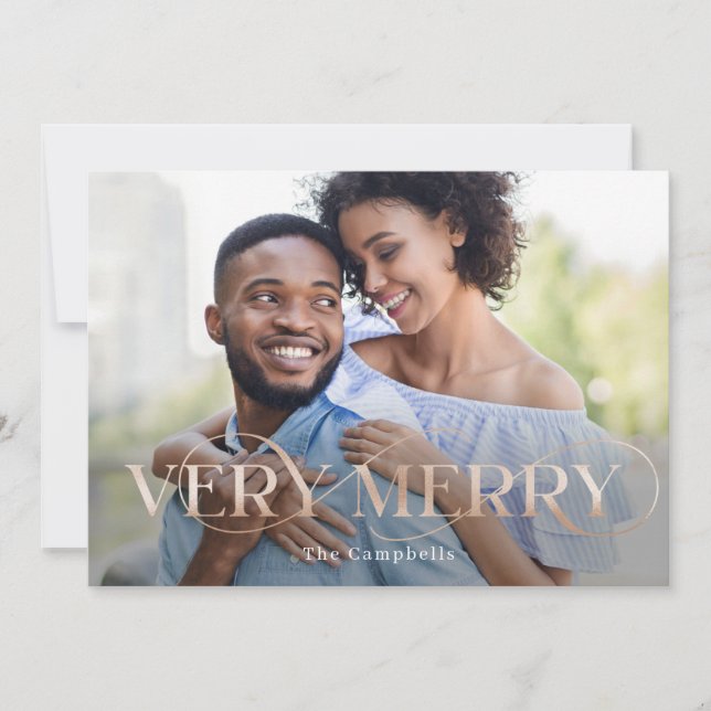 Cartão com fotos de Férias Muito Feliz (Frente)