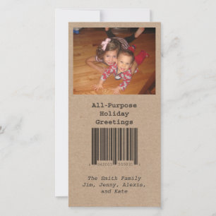 Cartão com fotos de Férias para Todos os Fins