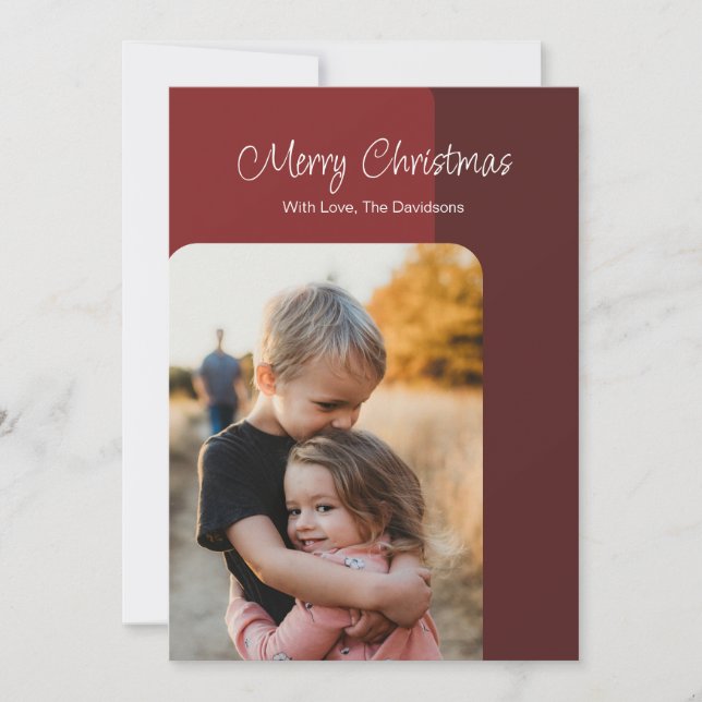 Cartão com fotos de Férias Simples (Frente)