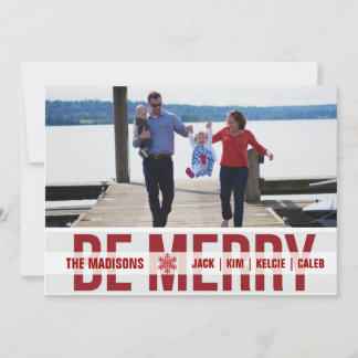 cartão com fotos de Férias 'Ski Patrol' (Scarlet)