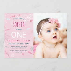 Cartão com fotos de Festa de Peixe Rosa