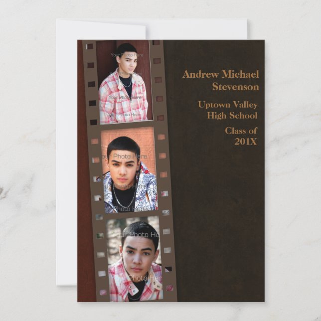 Cartão com fotos de Formando Castanho, Bloco de Co (Frente)