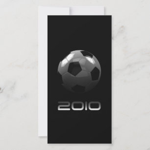 Cartão com fotos de futebol 2010