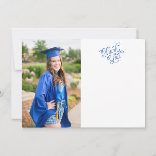 Cartão com fotos De Graduação De Agradecimento