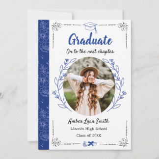 Cartão com fotos de Graduação de Blooms de Storybo