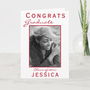 Cartão com fotos de Graduação de Formando de Parab