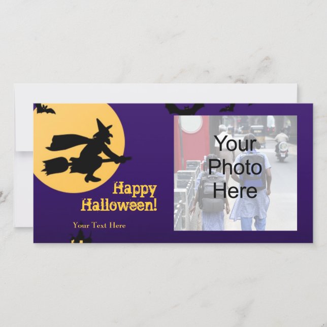Cartão com fotos de Halloween (Frente)