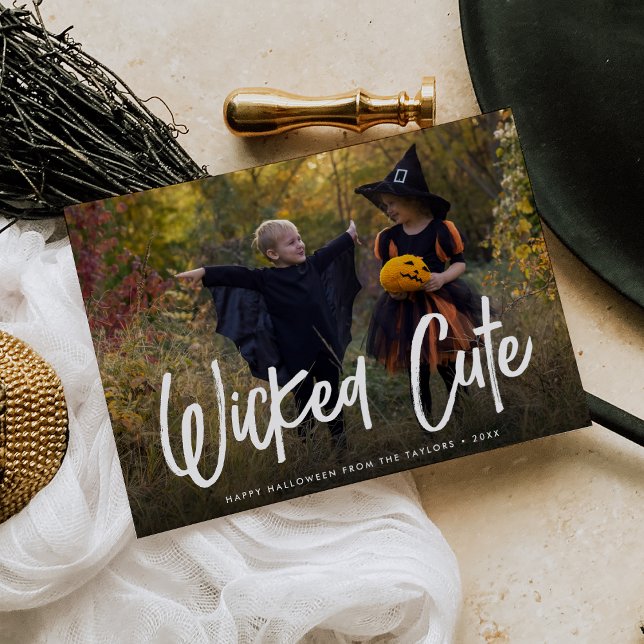 Cartão com fotos de Halloween Cute (Criador carregado)