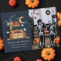 Cartão com fotos de Halloween de Casa Brincadeira