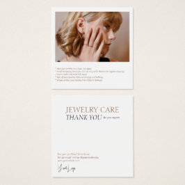 Cartão com fotos de Jewelry Care