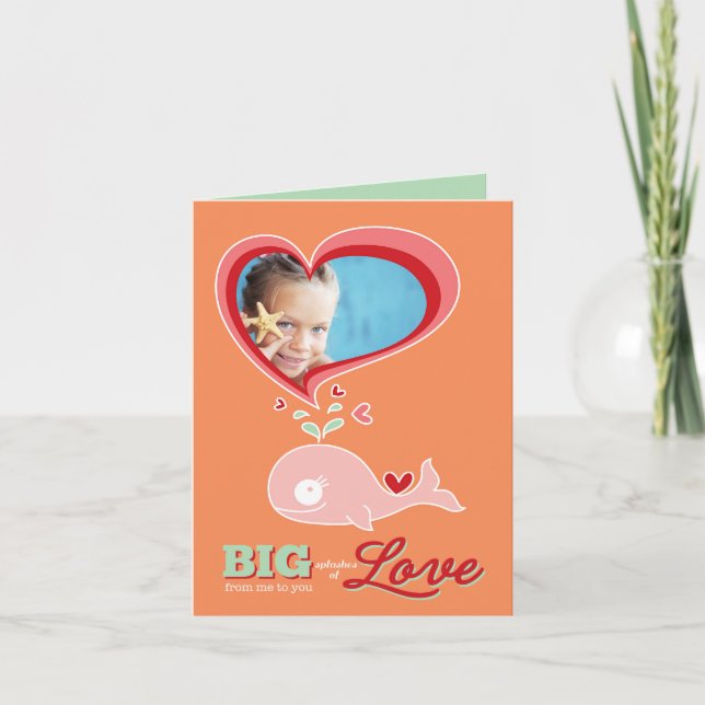 Cartão com fotos de Namorados para crianças de bal (Frente)