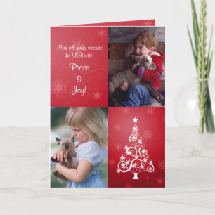 Cartão com fotos de Natal Brilhante