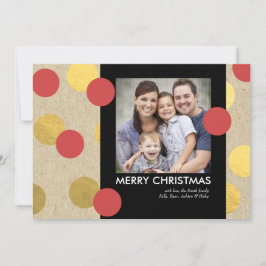 Cartão com fotos de Natal dos Pontos do Shimmer