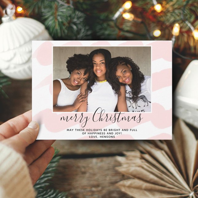 Cartão com fotos de Natal Feliz - Strike de Água R (Criador carregado)