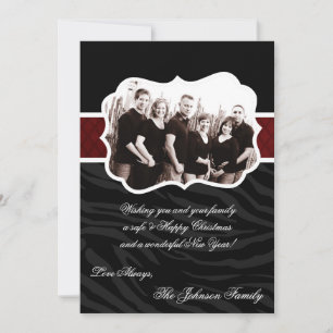 cartão com fotos de Natal Feliz XMAS 5x7