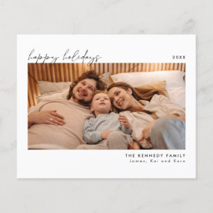 Cartão com fotos de Natal minimalista