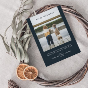 Cartão com fotos de Natal Minimalista