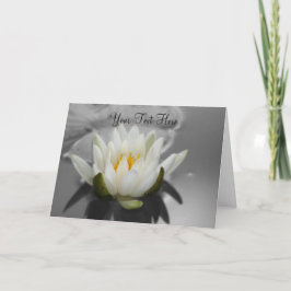 Cartão com fotos de Natureza Parcial da Flor de Lo