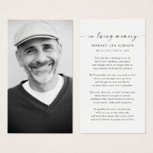 Cartão com fotos de Oração do Memorial Funeral Min