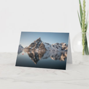 Cartão com fotos de Paisagem de Montanha do Lofote