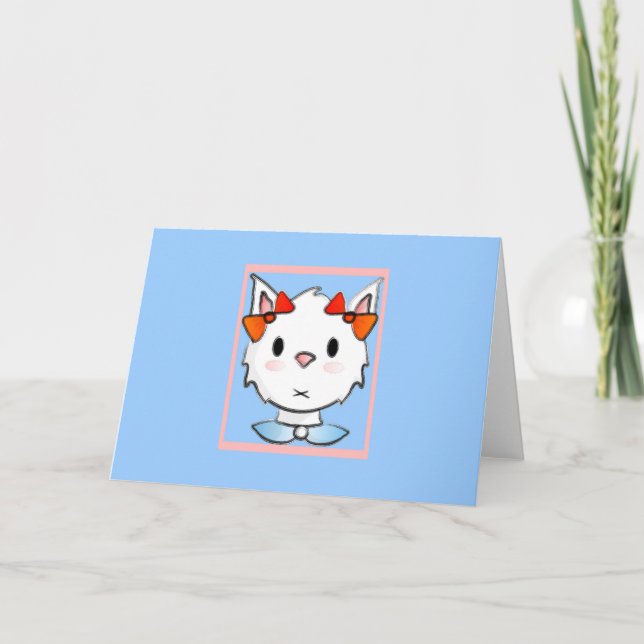 Cartão com fotos de Páscoa de Bunita Bunny (Frente)