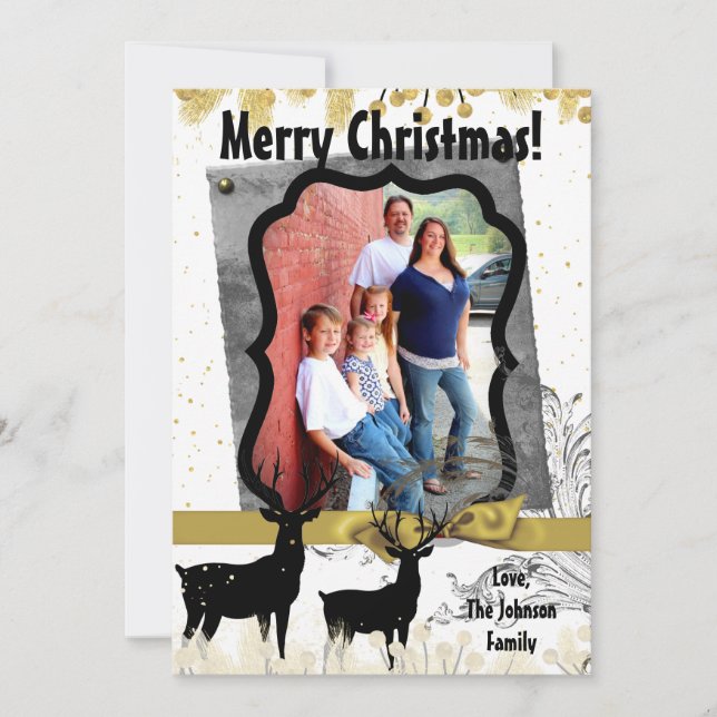 cartão com fotos de Portas de Cerco Dourado XMAS d (Frente)