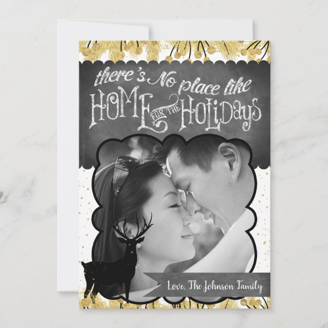 cartão com fotos de Portas de Cerco Dourado XMAS d (Frente)