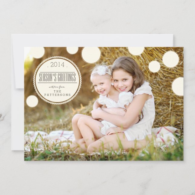 Cartão com fotos de Saudações da Época de Portas d (Frente)