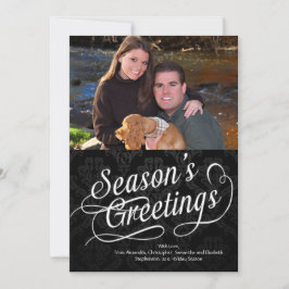 Cartão com fotos de Saudações da Estação de Script