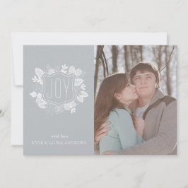 Cartão com fotos de Shimmer Silver de Folhagem de