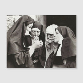 Cartão com fotos DE VINTAGEM DE FUMO NUNS