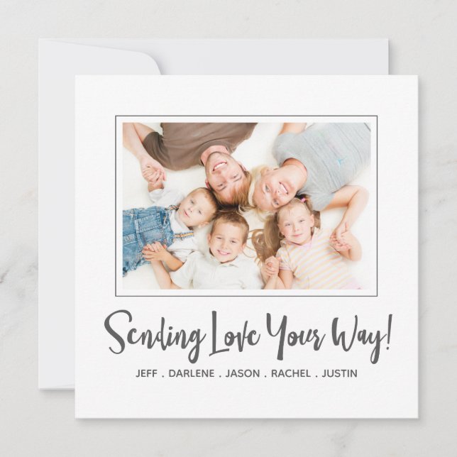 Cartão com fotos dia de os namorados (Frente)