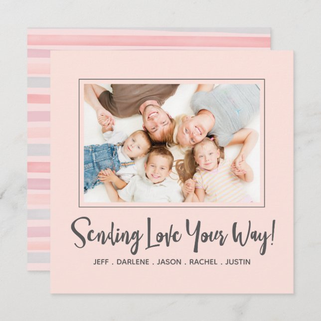 Cartão com fotos dia de os namorados (Frente/Verso)