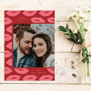 Cartão com fotos Dia de os namorados Moderno Kisse