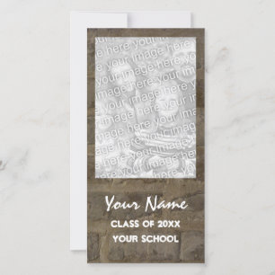 Cartão com fotos do anúncio da graduação da pa