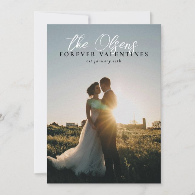 cartão com fotos do Dia de os namorados "Namorados (Frente)