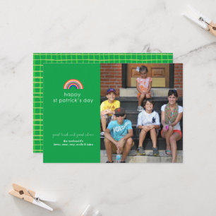 Cartão com fotos do Dia de São Patrício do