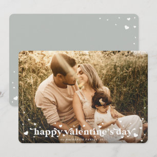 Cartão com fotos do Feliz dia de os namorados Retr