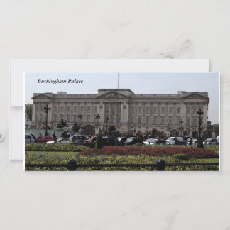 Cartão com fotos do Palácio de Buckingham