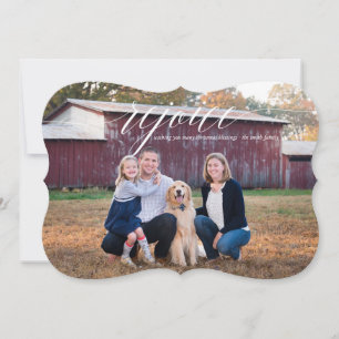 Cartão com fotos Elegante de Feriado de Regozijo