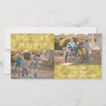 cartão com fotos/envelope branco "FELIZ"<br><div class="desc">"FELIZ" brilhante,  cartão com fotos com envelope branco. Personalize substituindo fotos e texto. Personalize o texto escolhendo o estilo,  cor e tamanho da sua fonte favorita. Obrigados para parar e comprar! Muito apreciado. Tenham uma maravilhosa Festa!</div>